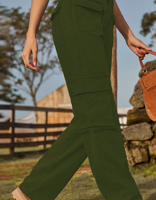 Load image into Gallery viewer, Loose Fit Long Jeans with Pockets
