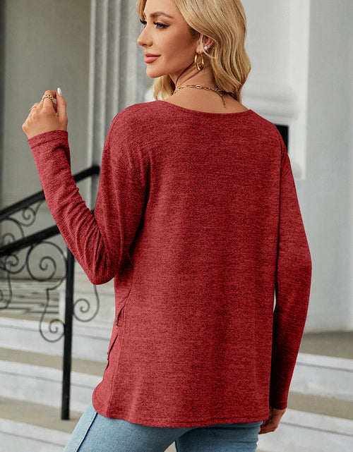 Load image into Gallery viewer, Round Neck Long Sleeve T-Shirt
