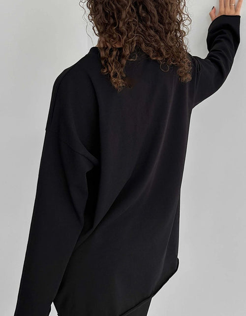 Load image into Gallery viewer, Round Neck Long Sleeve T-Shirt
