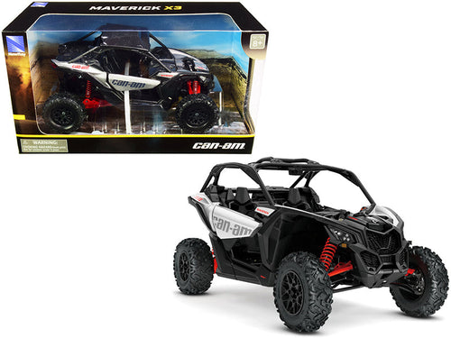 Load image into Gallery viewer, CAN-AM Maverick X3 ATV Hyper Silver and Red 1/18 Diecast Model by New Ray
