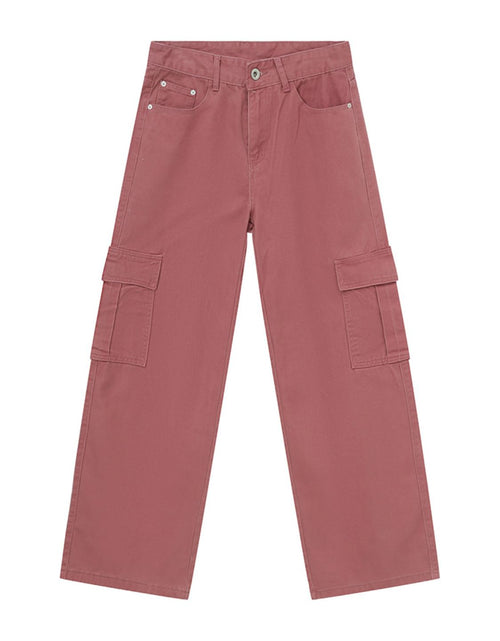 Load image into Gallery viewer, Wide Leg Cargo Jeans
