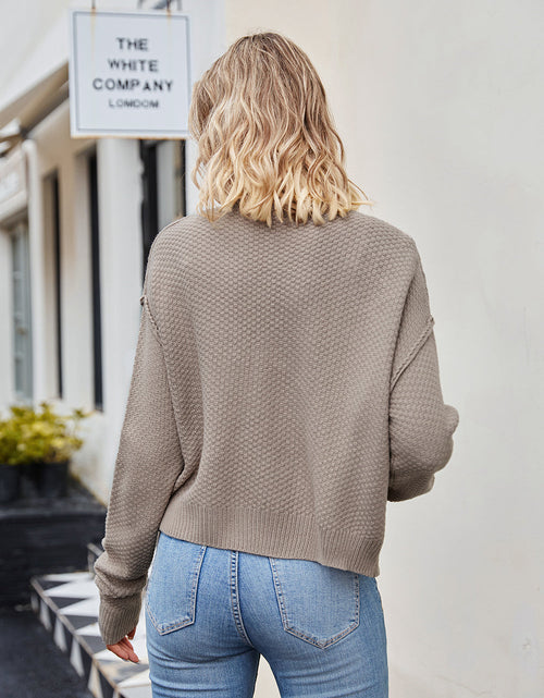 Load image into Gallery viewer, Button Down Exposed Seam Cardigan
