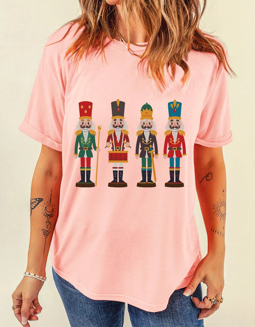 Load image into Gallery viewer, Nutcracker Round Neck Short Sleeve T-Shirt
