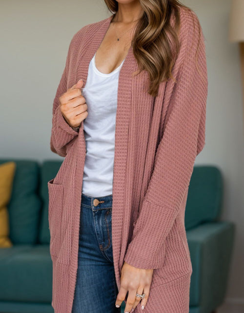 Load image into Gallery viewer, Open Front Long Sleeve Cover Up
