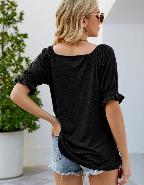 Load image into Gallery viewer, Short Flounce Sleeve Top
