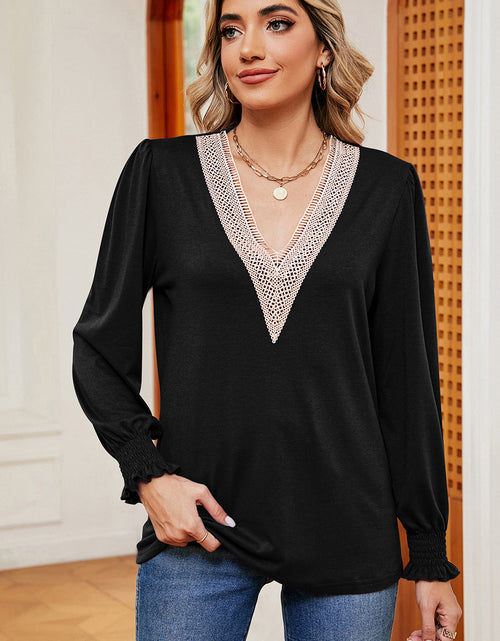 Load image into Gallery viewer, V-Neck Long Sleeve T-Shirt
