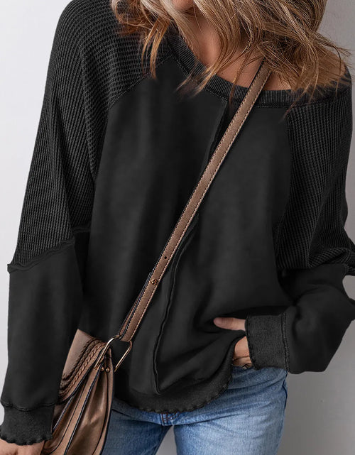 Load image into Gallery viewer, Exposed Seam Long Sleeve Sweatshirt
