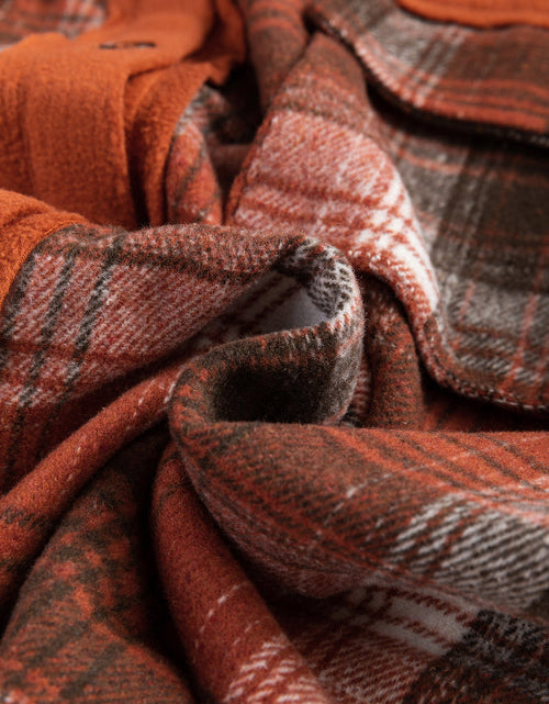 Load image into Gallery viewer, Plaid Button Up Long Sleeve Jacket
