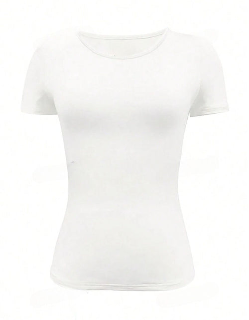 Load image into Gallery viewer, Round Neck Short Sleeve T-Shirt

