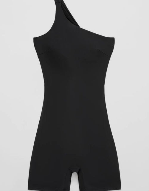 Load image into Gallery viewer, Single Shoulder Active Romper
