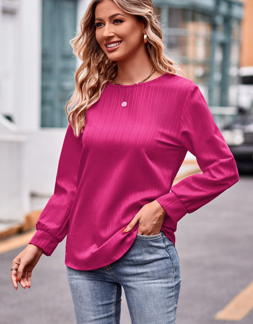 Load image into Gallery viewer, Round Neck Long Sleeve Tee

