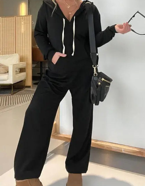 Load image into Gallery viewer, Full Size Drawstring Long Sleeve Jumpsuit
