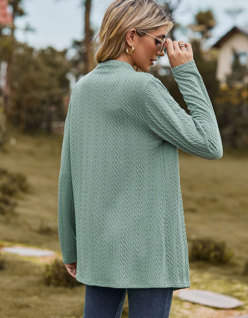 Load image into Gallery viewer, Open Front Long Sleeve Cardigan
