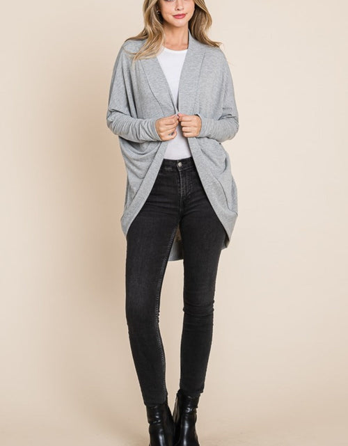 Load image into Gallery viewer, BOMBOM Open Front Long Sleeve Cocoon Cardigan
