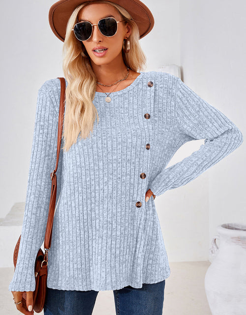 Load image into Gallery viewer, Round Neck Long Sleeve T-Shirt
