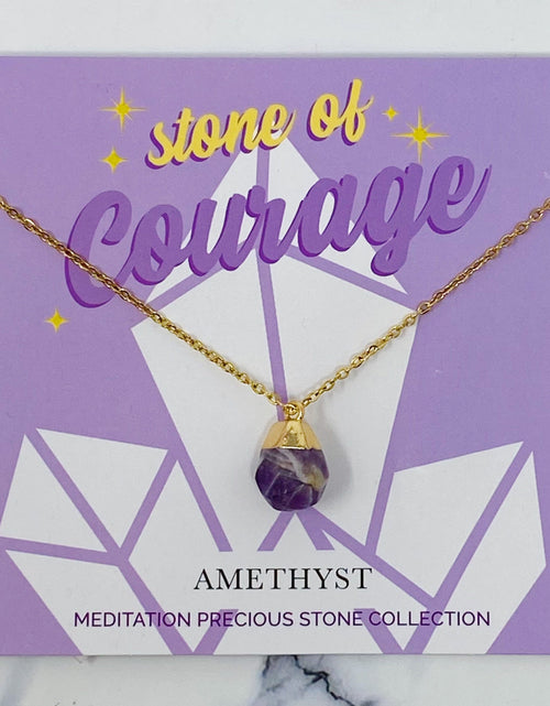 Load image into Gallery viewer, Meditation Semi-Precious Stone Pendant Necklace by Ellisonyoung.com
