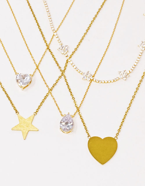 Load image into Gallery viewer, Stella Shiny Flower Necklace by Ellisonyoung.com
