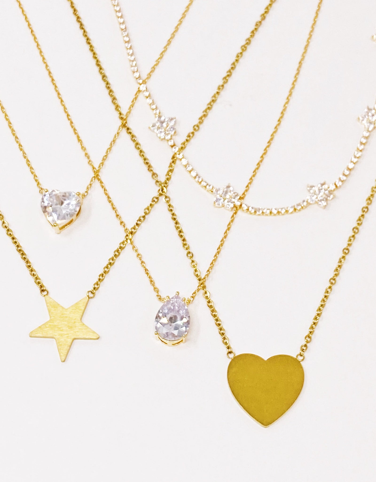 Stella Shiny Flower Necklace by Ellisonyoung.com