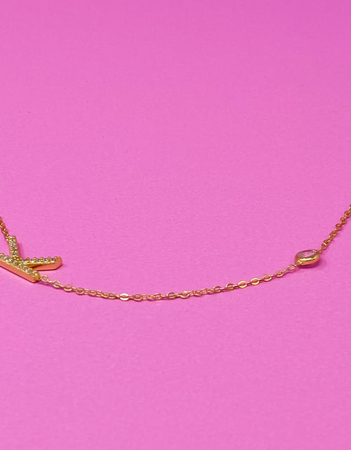 Load image into Gallery viewer, Finest Shine Initial Sterling Silver Necklace by Ellisonyoung.com

