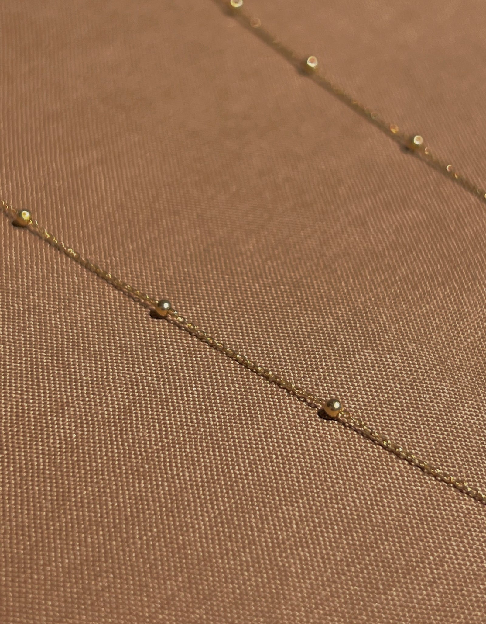 14k Yellow Gold Satellite Necklace by Toasted Jewelry