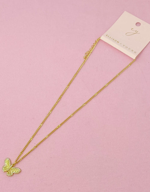 Load image into Gallery viewer, Butterfly In Flight Necklace by Ellisonyoung.com

