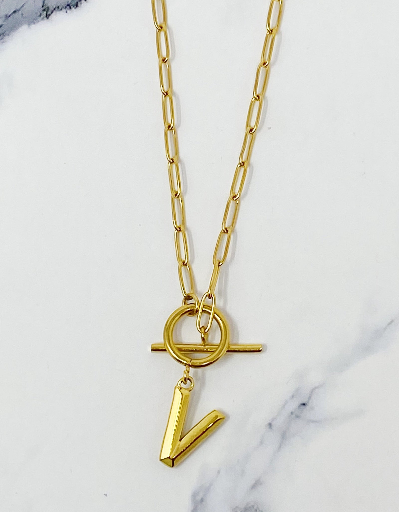 Modern Classic Initial Necklace by Ellisonyoung.com