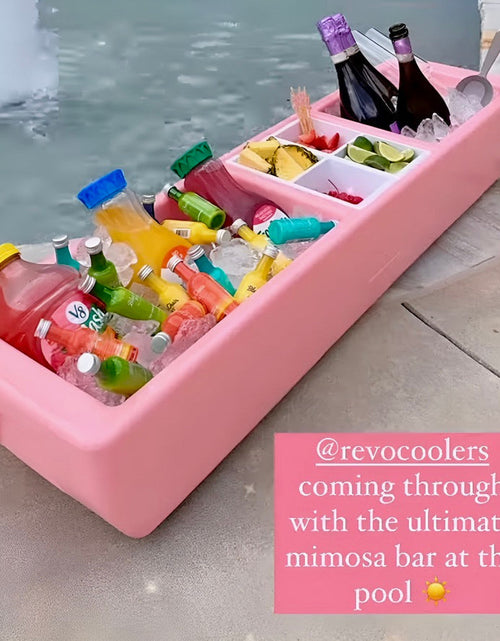 Load image into Gallery viewer, REVO Party Barge Cooler | Pink Coral | Insulated Beverage Tub by REVO COOLERS, LLC
