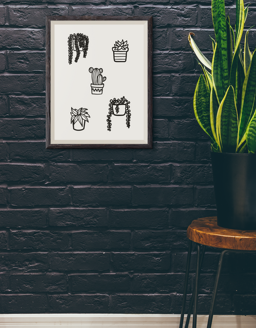Load image into Gallery viewer, 5 Plants Plant Obsessed Humorous Home Wall Decor Print by WinsterCreations™ Official Store
