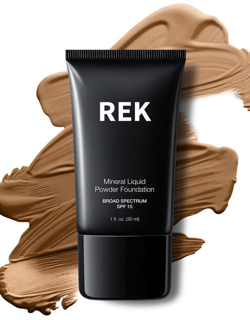 Load image into Gallery viewer, Sunlit Beige | Mineral Liquid Powder Foundation with SPF 15 | REK Cosmetics by REK Cosmetics
