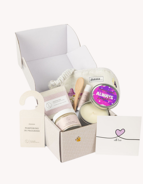 Load image into Gallery viewer, Natural bath and body gift set, Thank you gift box - AP by Lizush
