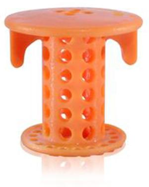 Load image into Gallery viewer, SinkShroom® (Orange) The Hair Catcher That Prevents Clogged Bathroom Sink Drains by TubShroom.com
