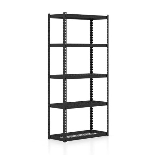 Load image into Gallery viewer, 5-Tier Metal Shelving Unit with Anti-slip Foot Pad Height Adjustable Shelves for Garage-M
