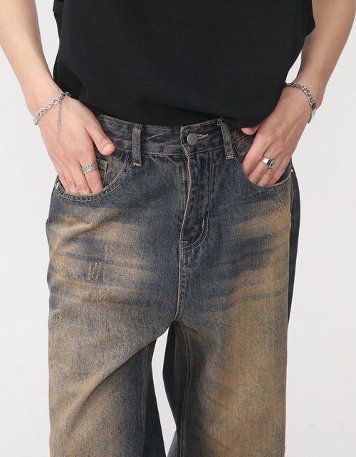 Load image into Gallery viewer, Distressed Wide Leg Jeans

