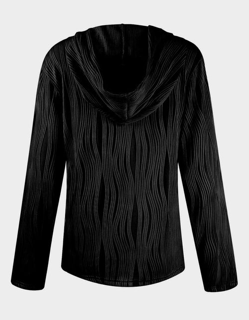 Load image into Gallery viewer, Textured Long Sleeve Hoodie
