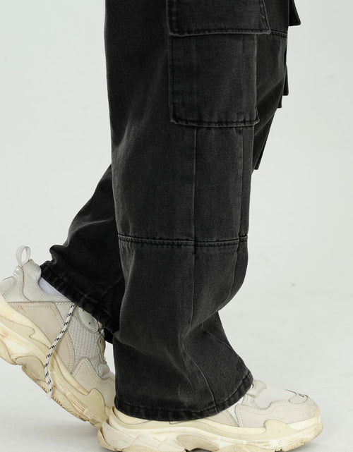 Load image into Gallery viewer, Baggy Jeans with Cargo Pockets

