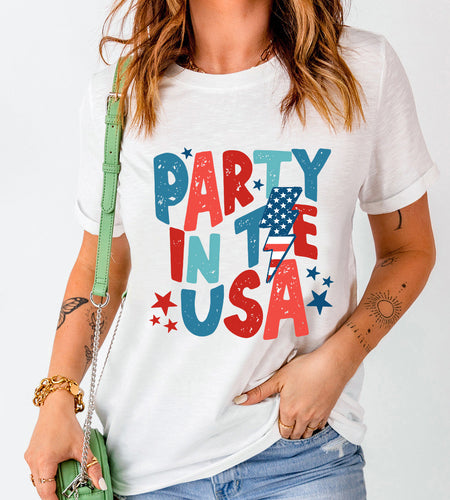 Letter Graphic Round Neck Short Sleeve T-Shirt