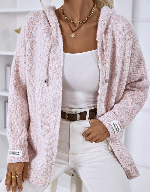 Load image into Gallery viewer, Zip-Up Hooded Sweater
