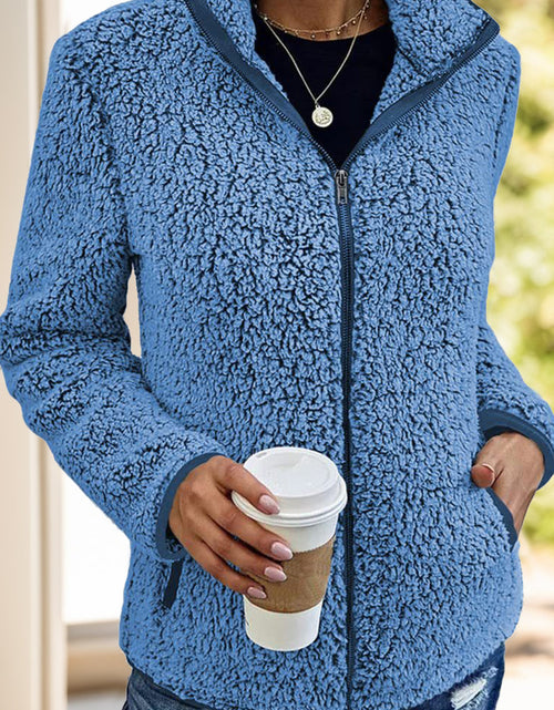 Load image into Gallery viewer, Pocketed Zip Up Turtleneck Jacket
