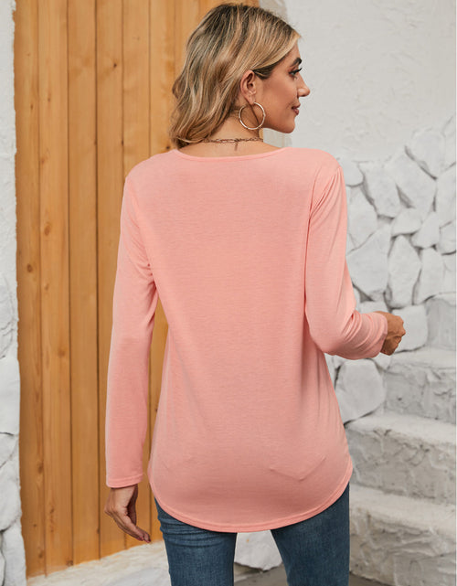 Load image into Gallery viewer, Square Neck Long Sleeve T-Shirt
