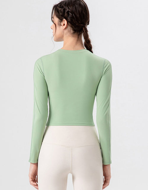 Load image into Gallery viewer, Round Neck Long Sleeve Active T-Shirt
