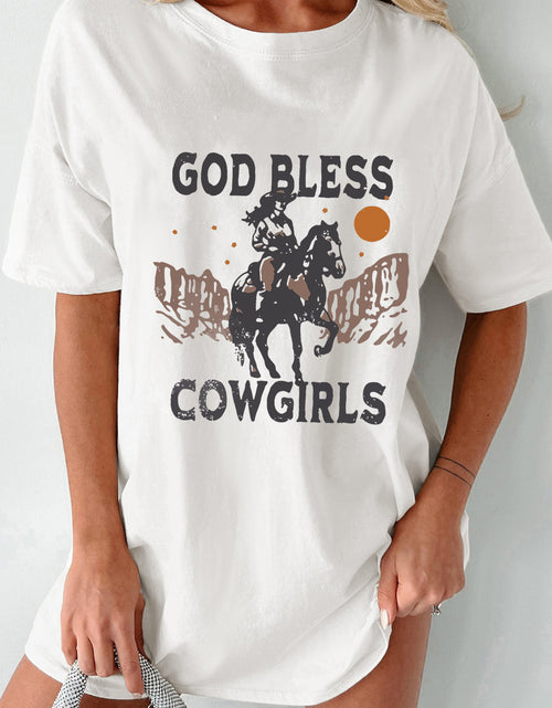 Load image into Gallery viewer, Graphic Round Neck Short Sleeve Oversize T-Shirt

