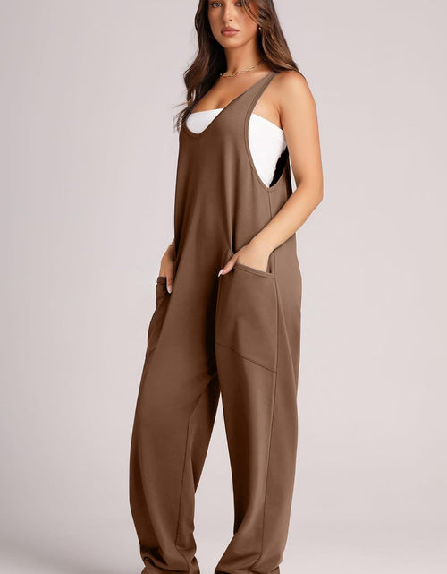 Load image into Gallery viewer, Lovelet V-Neck Wide Strap Overalls
