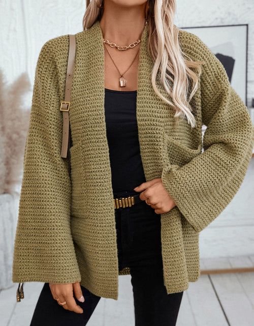 Load image into Gallery viewer, Open Front Long Sleeve Cardigan
