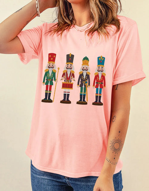 Load image into Gallery viewer, Nutcracker Round Neck Short Sleeve T-Shirt
