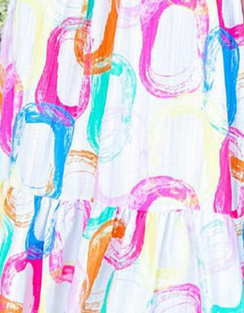 Load image into Gallery viewer, Tied Printed Sleeveless Mini Dress
