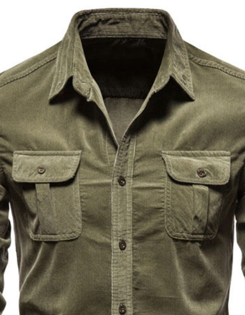 Load image into Gallery viewer, Men's Full Size Button Down Collared Neck Shirt Plus Size
