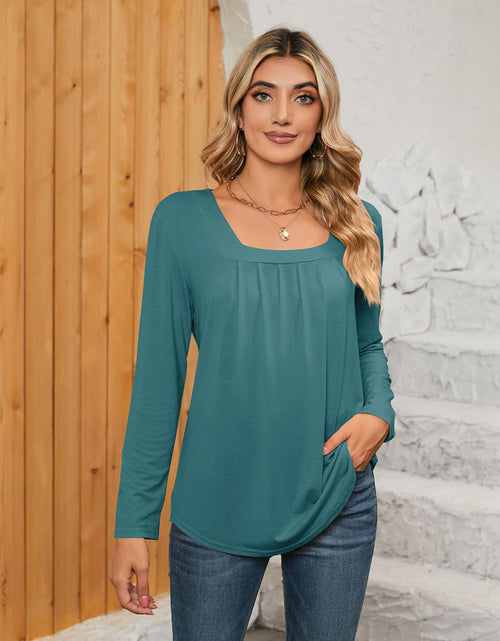 Load image into Gallery viewer, Square Neck Long Sleeve T-Shirt
