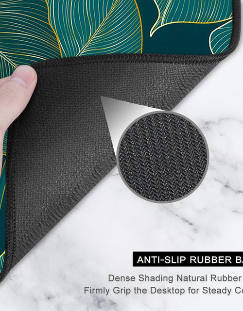 Load image into Gallery viewer, Extended Mouse Pad, XXL Gaming Mouse Pads, Large Big Mousepad Laptop Computer Keyboard Mat Desk Pad with Non-Slip Base Stitched Edge for Gaming Office, 35.5 X 15.7 Inch, Tropical Leaves
