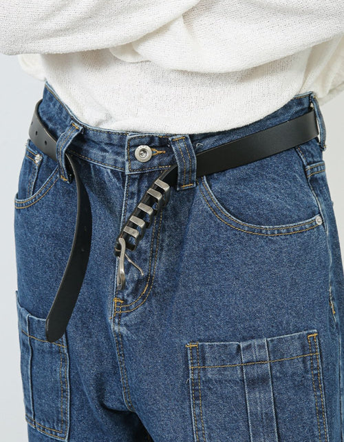 Load image into Gallery viewer, Men's Mid Rise Jeans with Cargo Pockets
