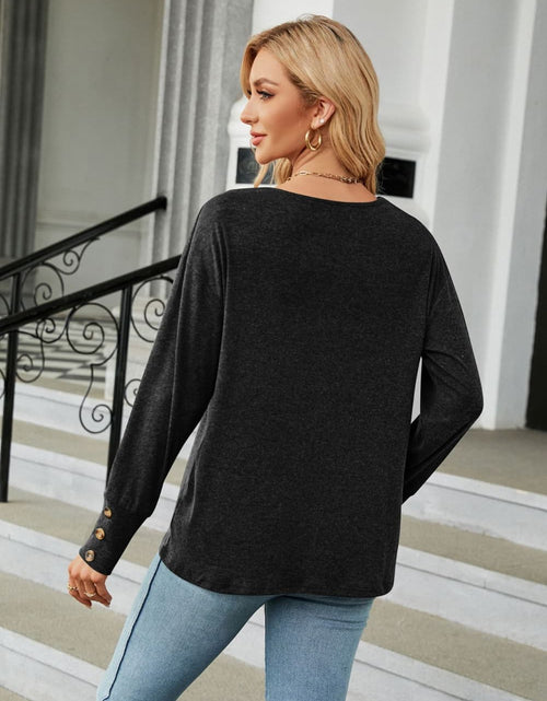Load image into Gallery viewer, V-Neck Long Sleeve T-Shirt

